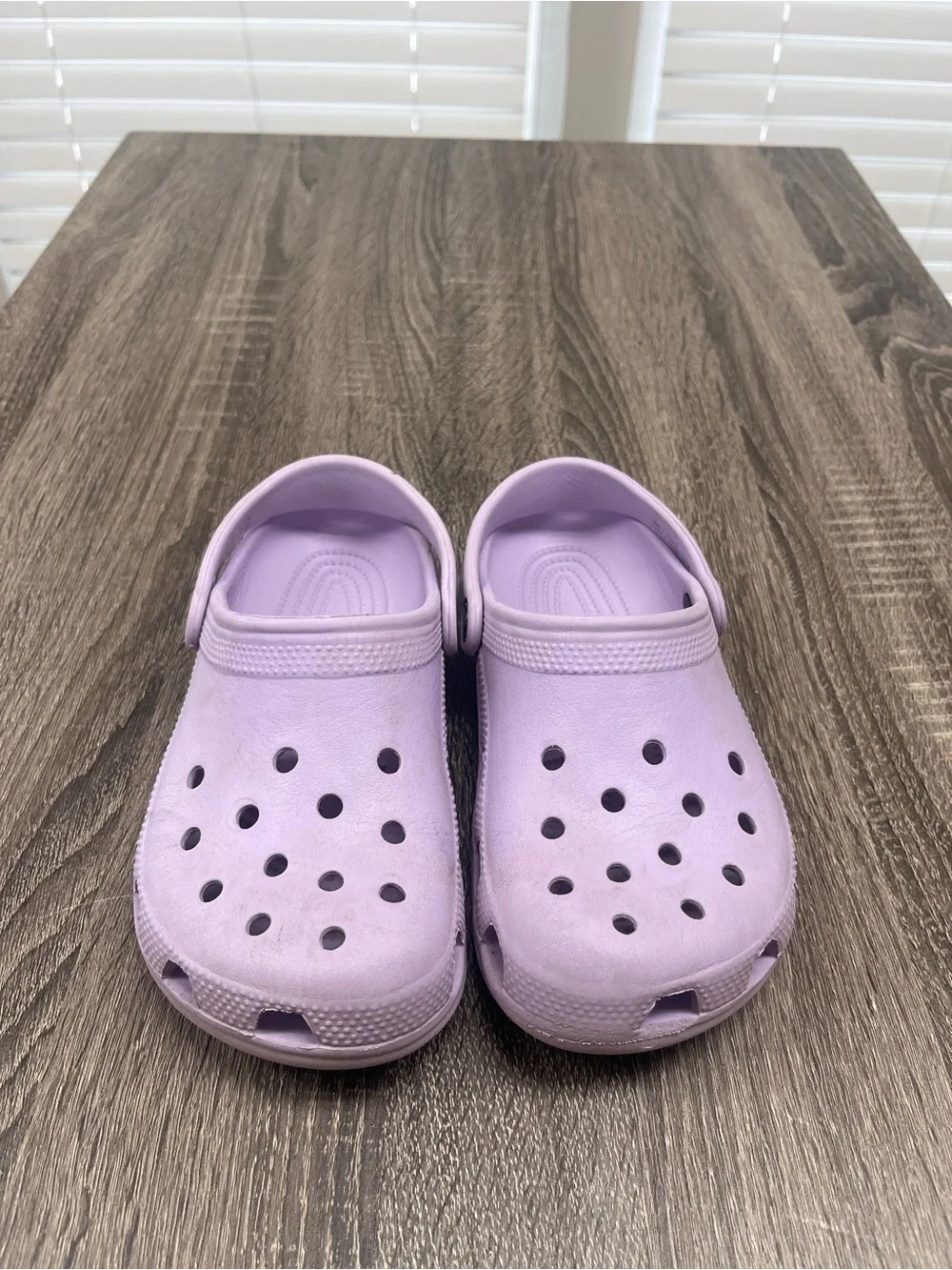 CROCS Kids Light Purple Slip-On Clogs with Heel Strap